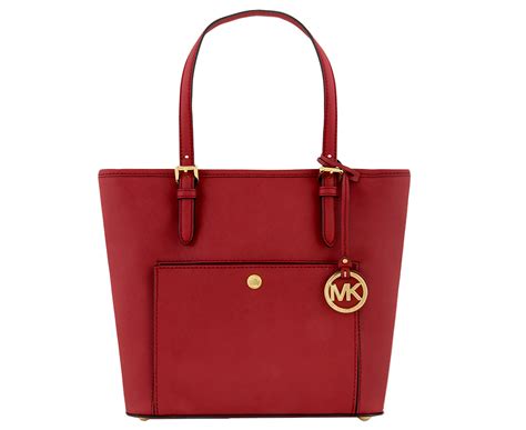 michael kors jet set medium top zip snap pocket tote